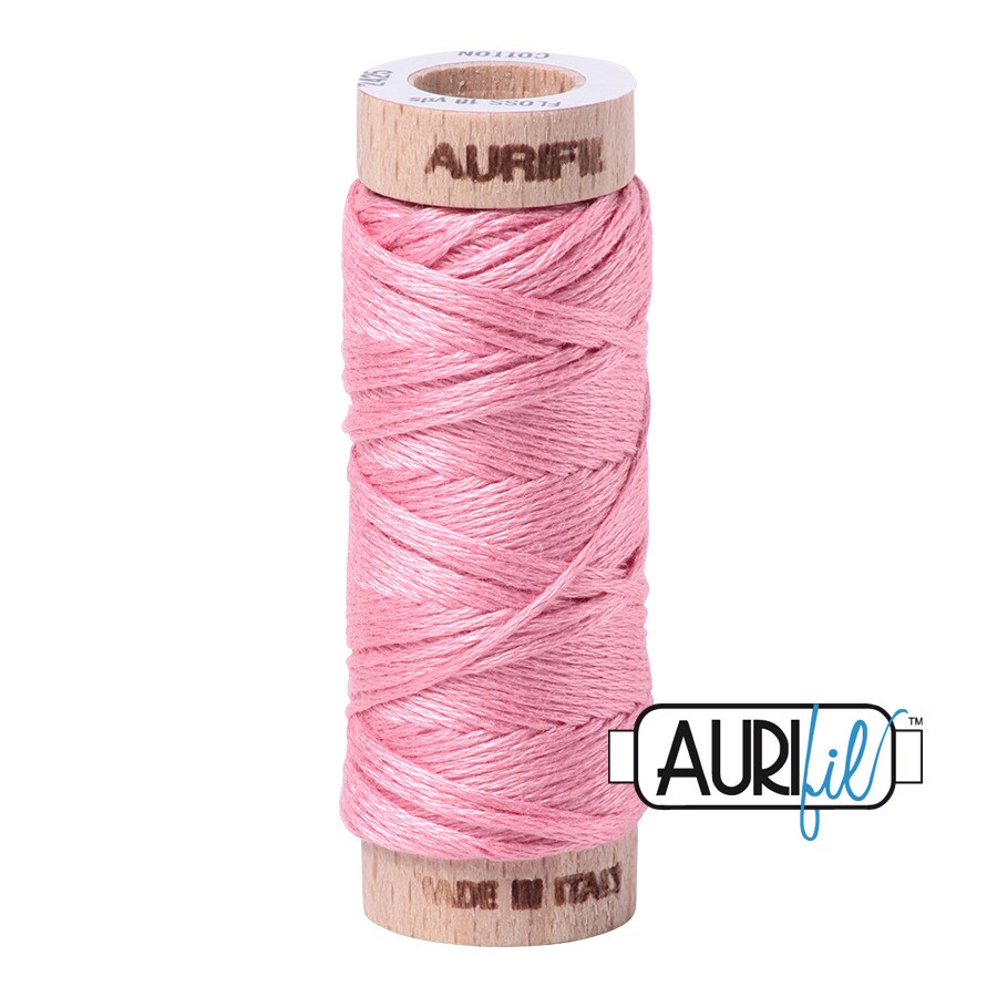 Bright Pink (2425) | Aurifloss Small Spool (18M / 18Y) | Aurifil Thread