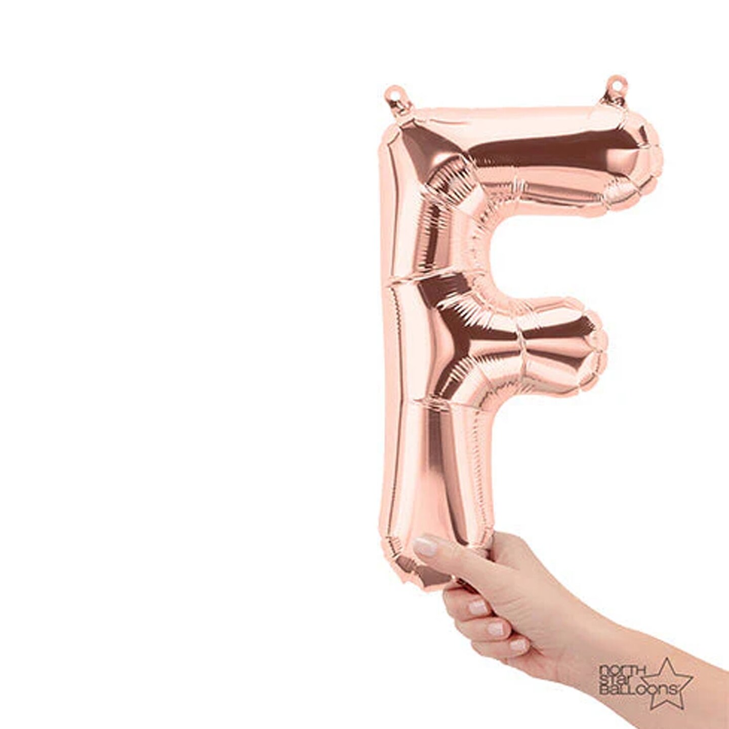 NorthStar Balloons&#xAE; 16 Inch Letter F Rose Gold Air Fill Only