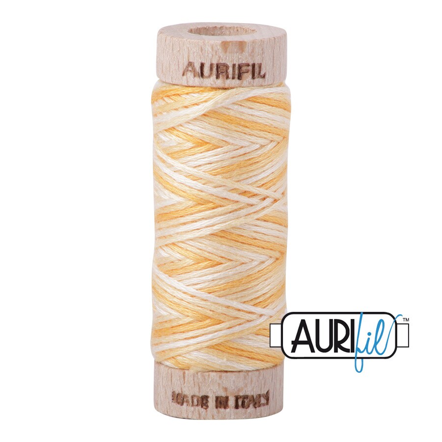 Golden Glow - Variegated (3920) | Aurifloss Small Spool (18M / 18Y) | Aurifil Thread