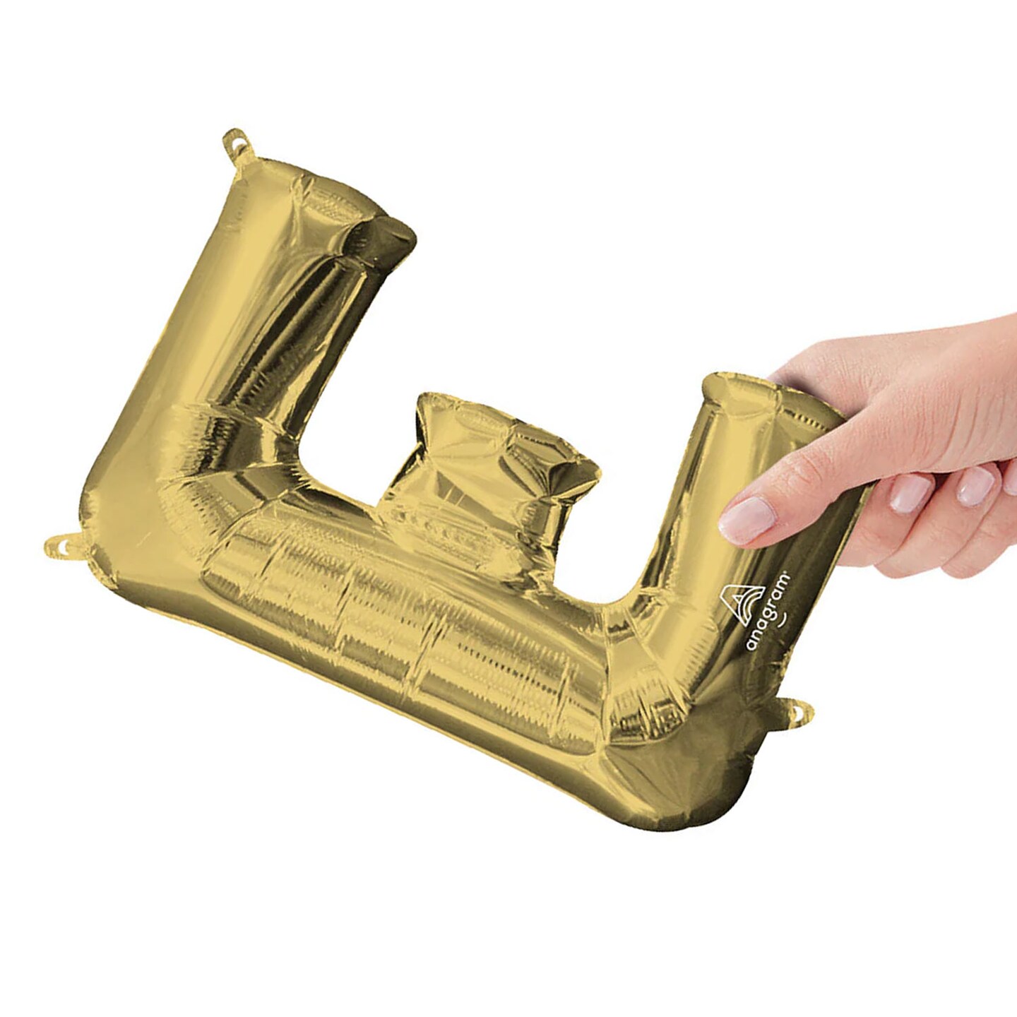 Anagram&#xAE; 16 Inch Letter E White Gold Air Fill Only