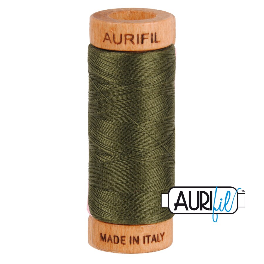 Dark Green (5012) | 80wt Small Spool (274M / 300Y) | Aurifil Thread