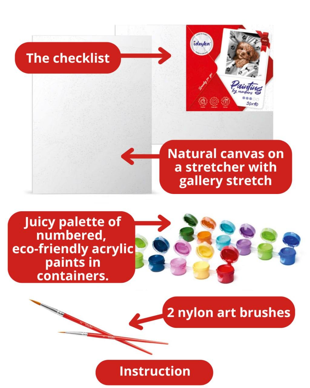 Painting by Numbers kit Sunrise in the mountains with extra metallic paints KHO5105