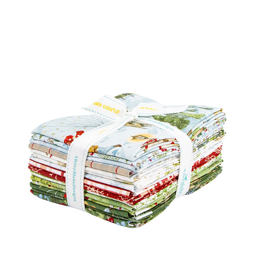 Santa's Tree Farm Fat Quarter Bundle by Lisa Audit for Riley Blake (FQ-16450-15)