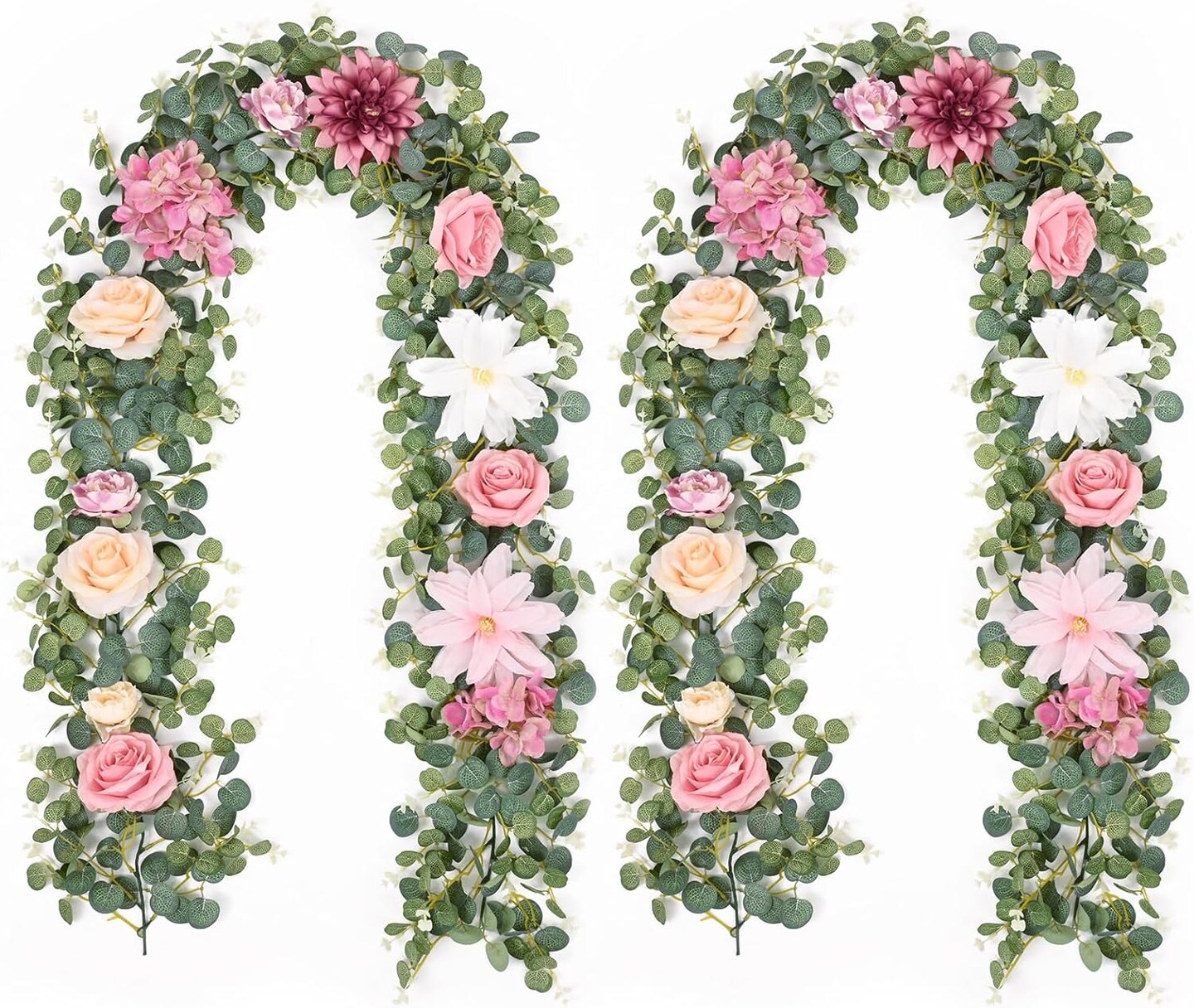 2Pcs Spring Artificial Flower Garland Decorations