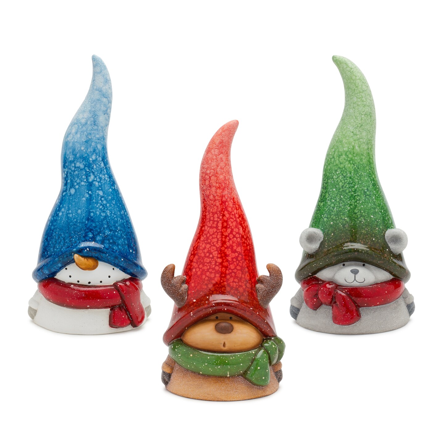 Snowman/Moose/Bear Figurine (Set of 3)