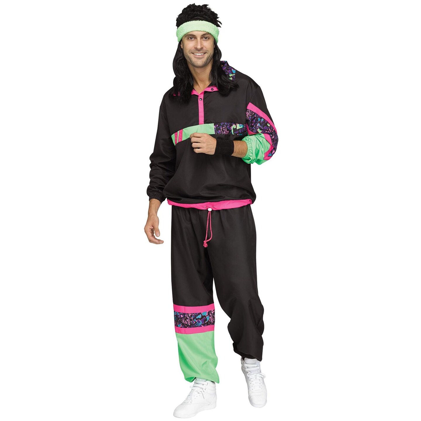 Fun World 80s Male Track Suit Adult Costume Standard