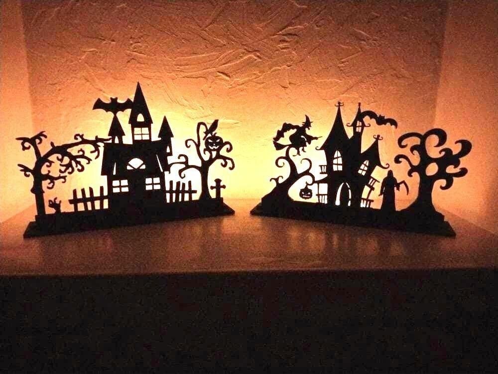 Scary Haunted House Halloween Scene Wood Displays, Haunted Trees, Haunted  House Displays, Grim Reaper, Laser Cut, Halloween Decorations, | MakerPlace  by Michaels, image size:1080x810