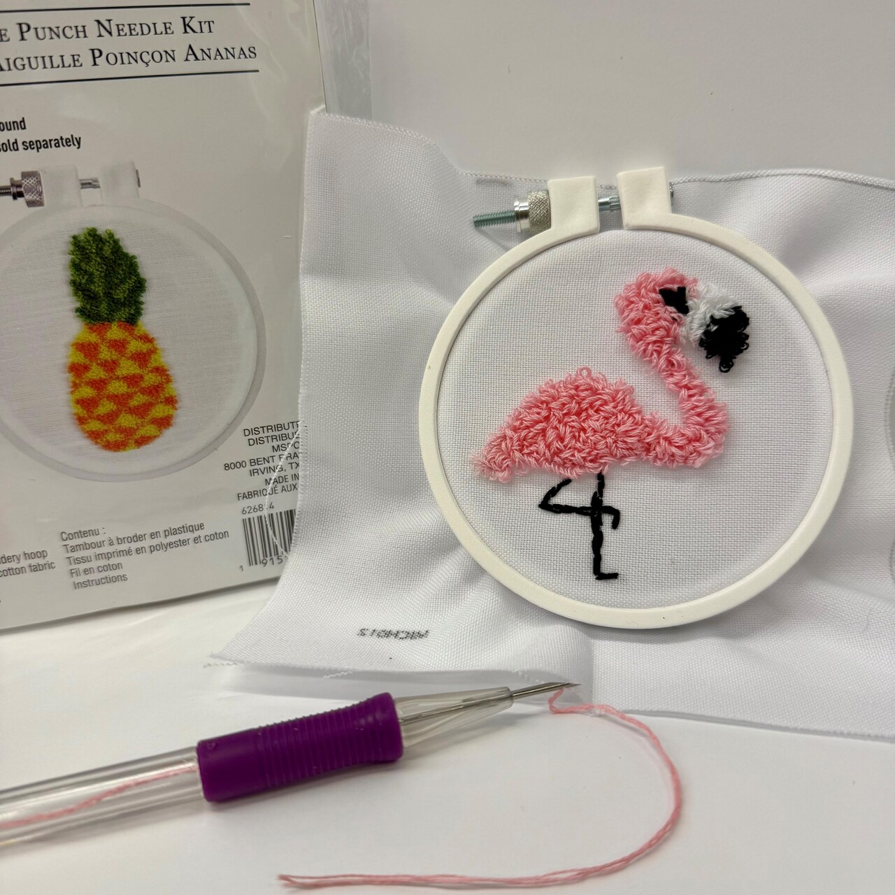 Punch Needle with Embroidery Floss