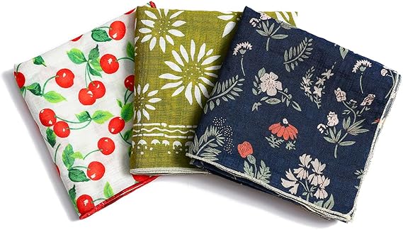 Multicolored 22''x22'' Cotton Bandana for Women and Men Multi-purpose Headband Hair Scarf Protective Coverage