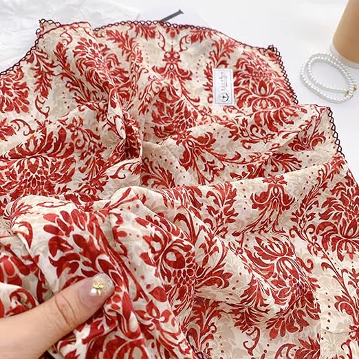 Large Cotton Bandana Headband, Head Wrap, Protective Coverage, Hair Neck Scarf for Women 28 x 28 inch