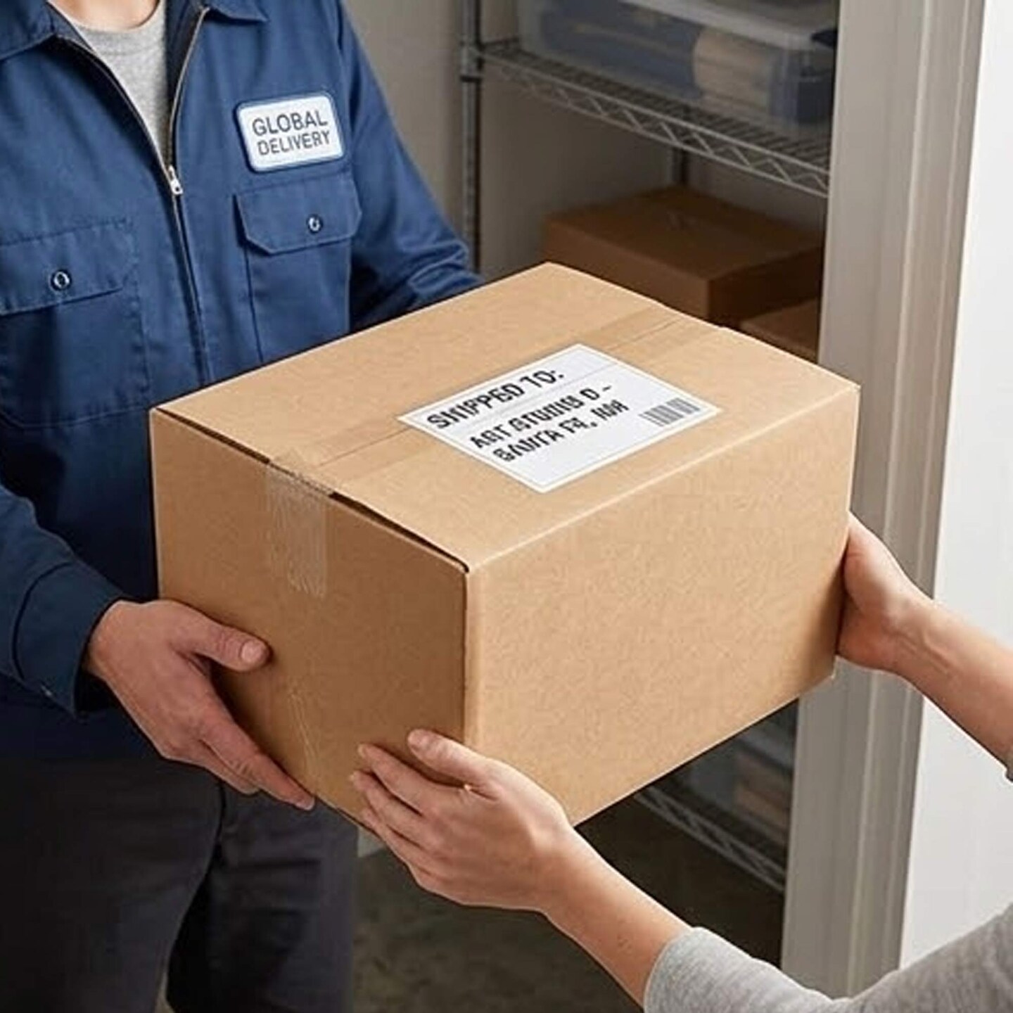 25 pcs Durable Corrugated Shipping Storage Box for Packaging 10 x 8 x 6 inch