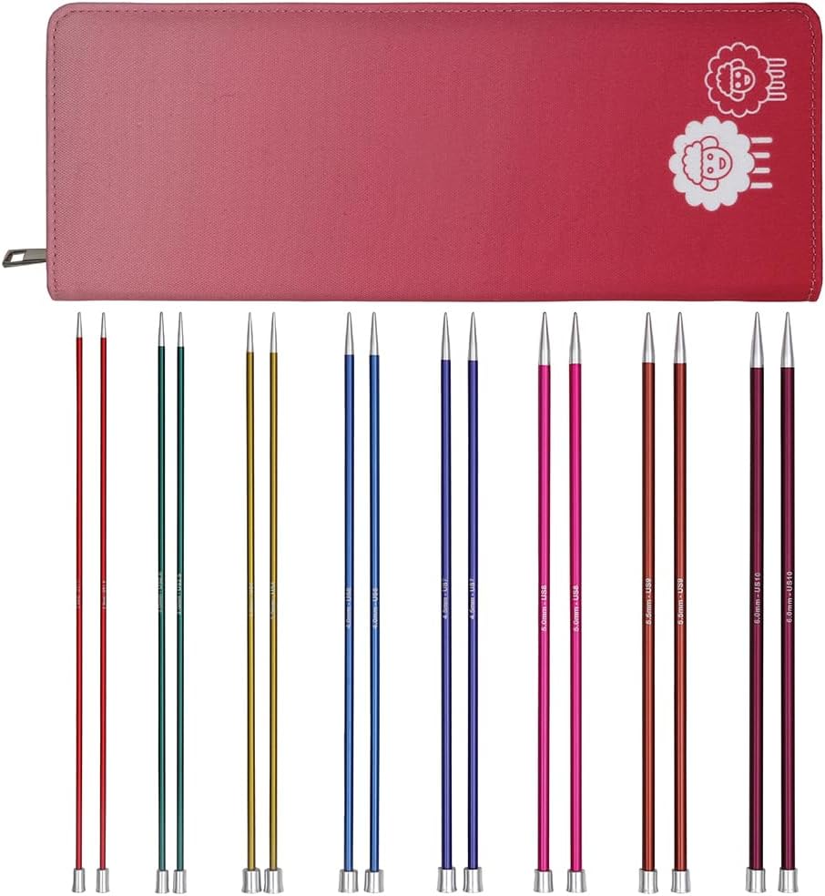 KnitPro Zing Deluxe Single Pointed knitting Needle Set 14" (35cm)