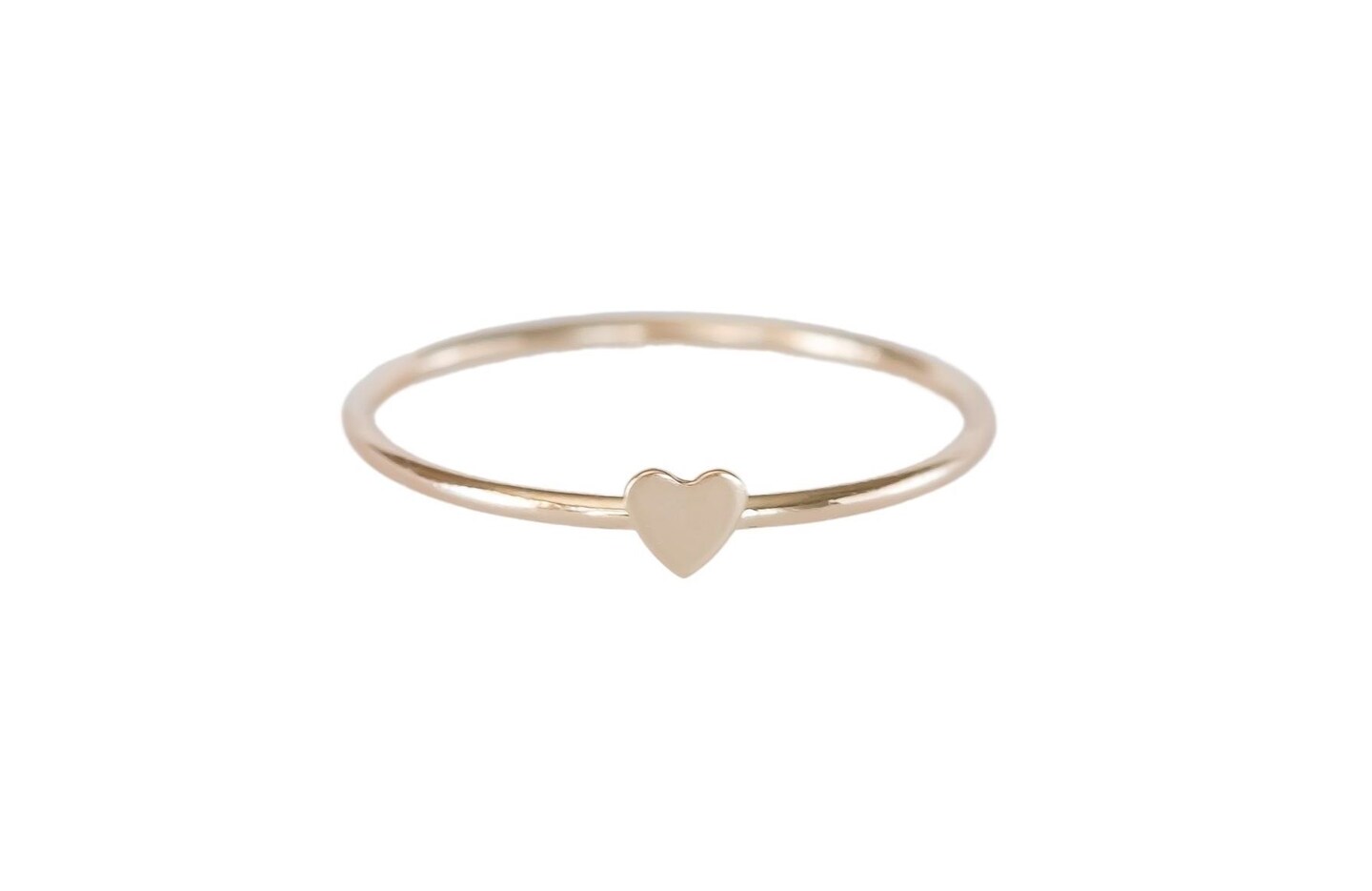 Heart Ring / 14k Gold Heart Ring / Small Heart Ring / Dainty Heart Ring / Gold Heart Ring / Thin Heart Ring / Love store Ring / Gift for Her