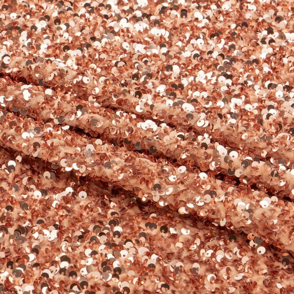 2 Way Stretch Velvet Sequin Fabric 92% Polyester & 8% Spandex 46/47” Width