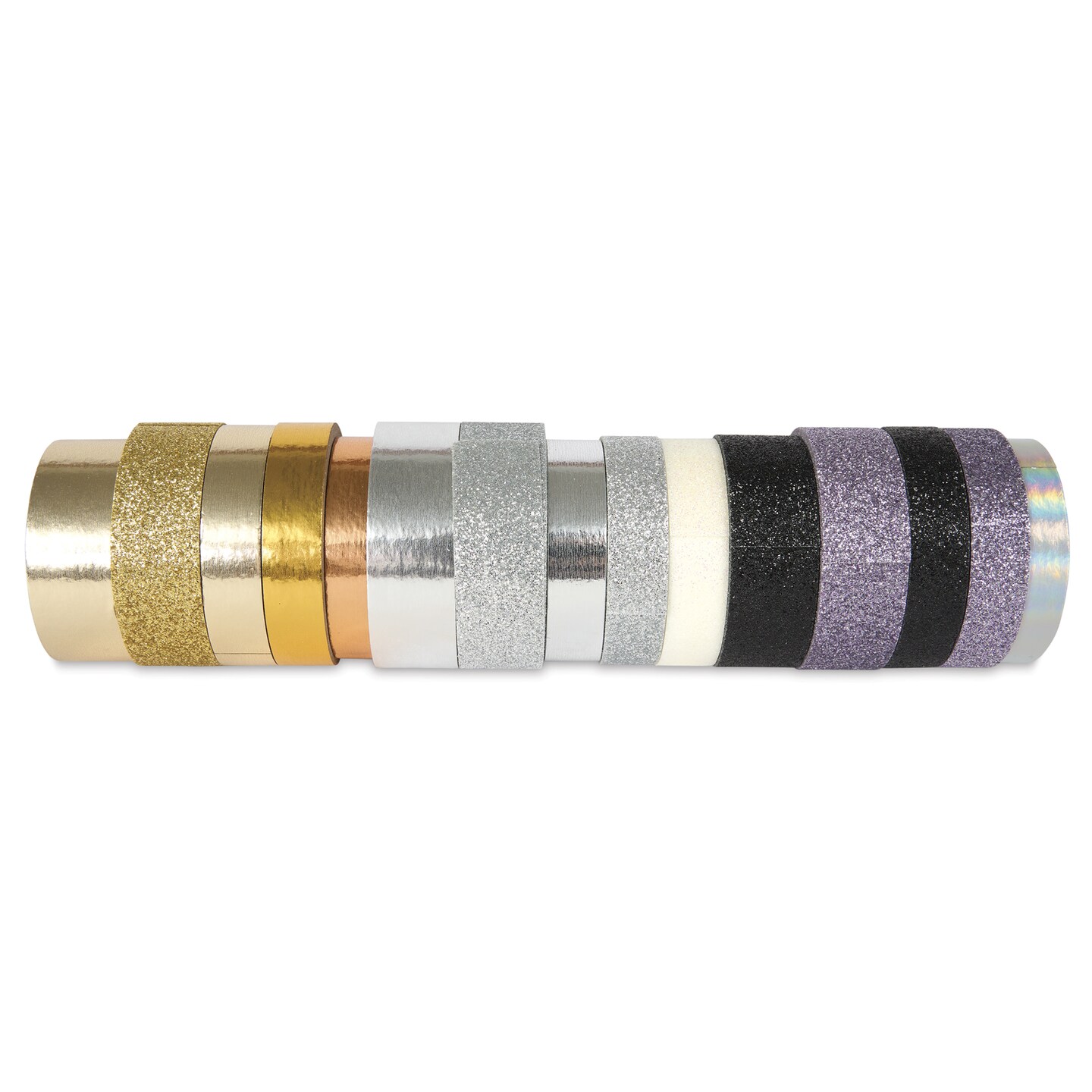 Scotch Washi Tape - Metallic Glitter Colors, Set of 15