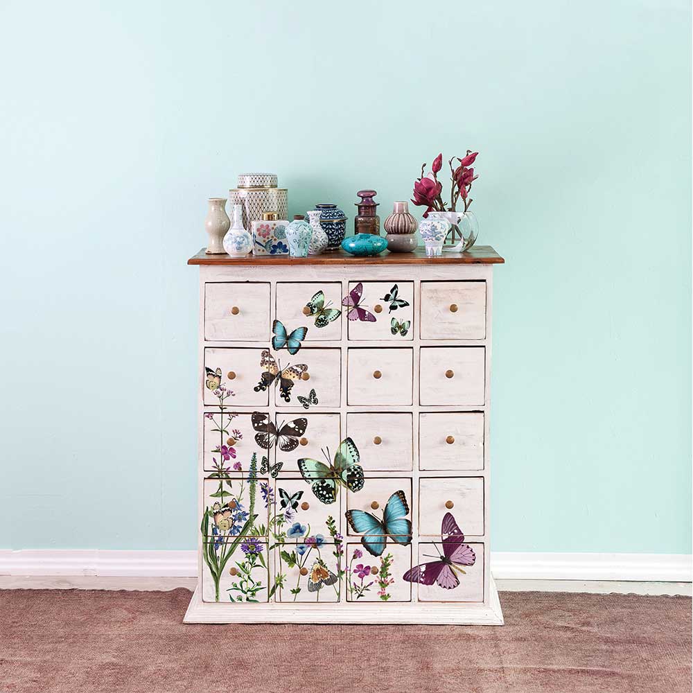 Decor Transfers® 24x35 - Butterfly Oasis - total sheet size 24"x35", cut into 2 sheets