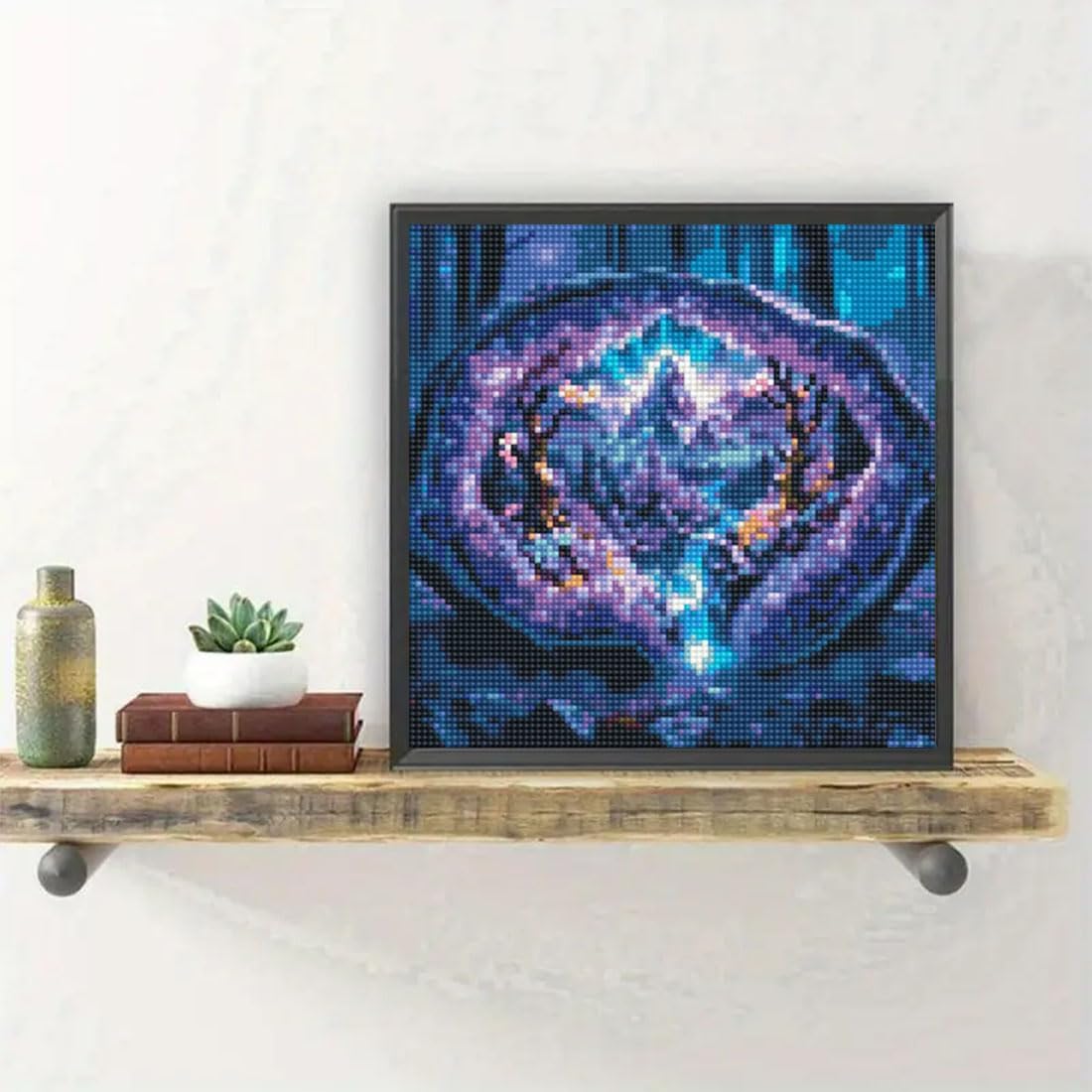 Waterfall Diamond Painting Kit for Adults &#x2013; 5D Crystal Forest Landscape Full Drill Diamond Art for Beginners &#x2013; DIY Gem Dot Scenery Craft for Home Wall Decor &#x2013; 12x12 Inch