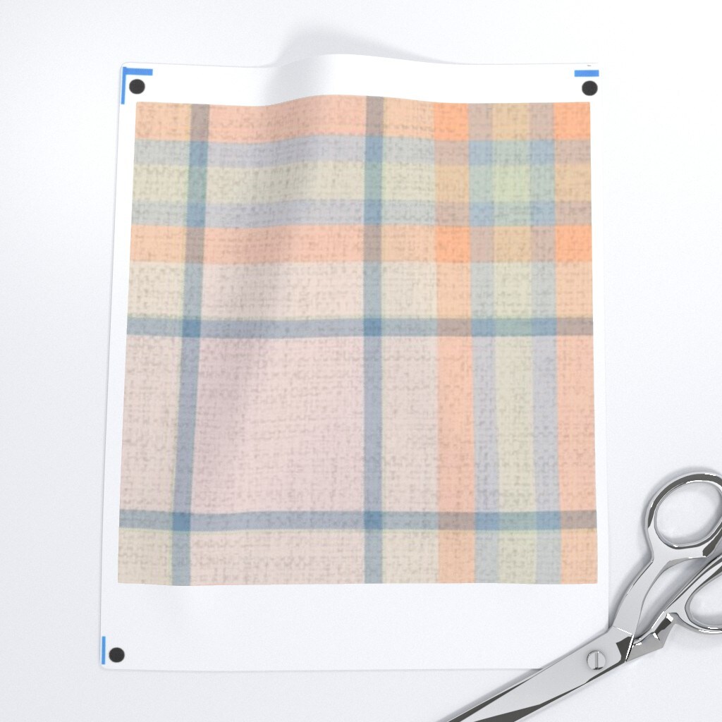 Preppy Tartan Plaid Traditional Pastel Pink Blue Green Cabincore Modern Farmhouse Summer Cottagecore Coquette Feminine Cabin Camping Lodge Lake Custom Printed Fabric by Spoonflower Various Fabrics by the Yard or Fat Quarter