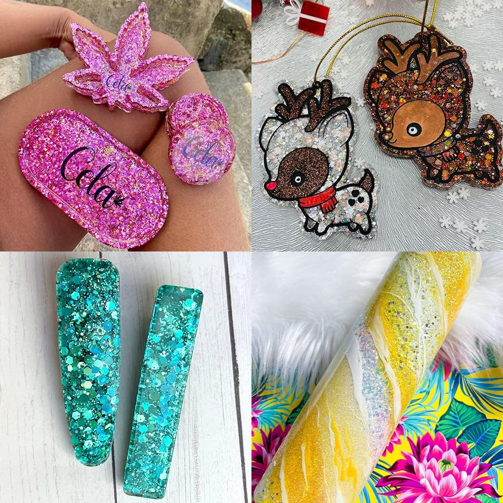 Multicolored Chunky &#x26; Fine Glitter Mix