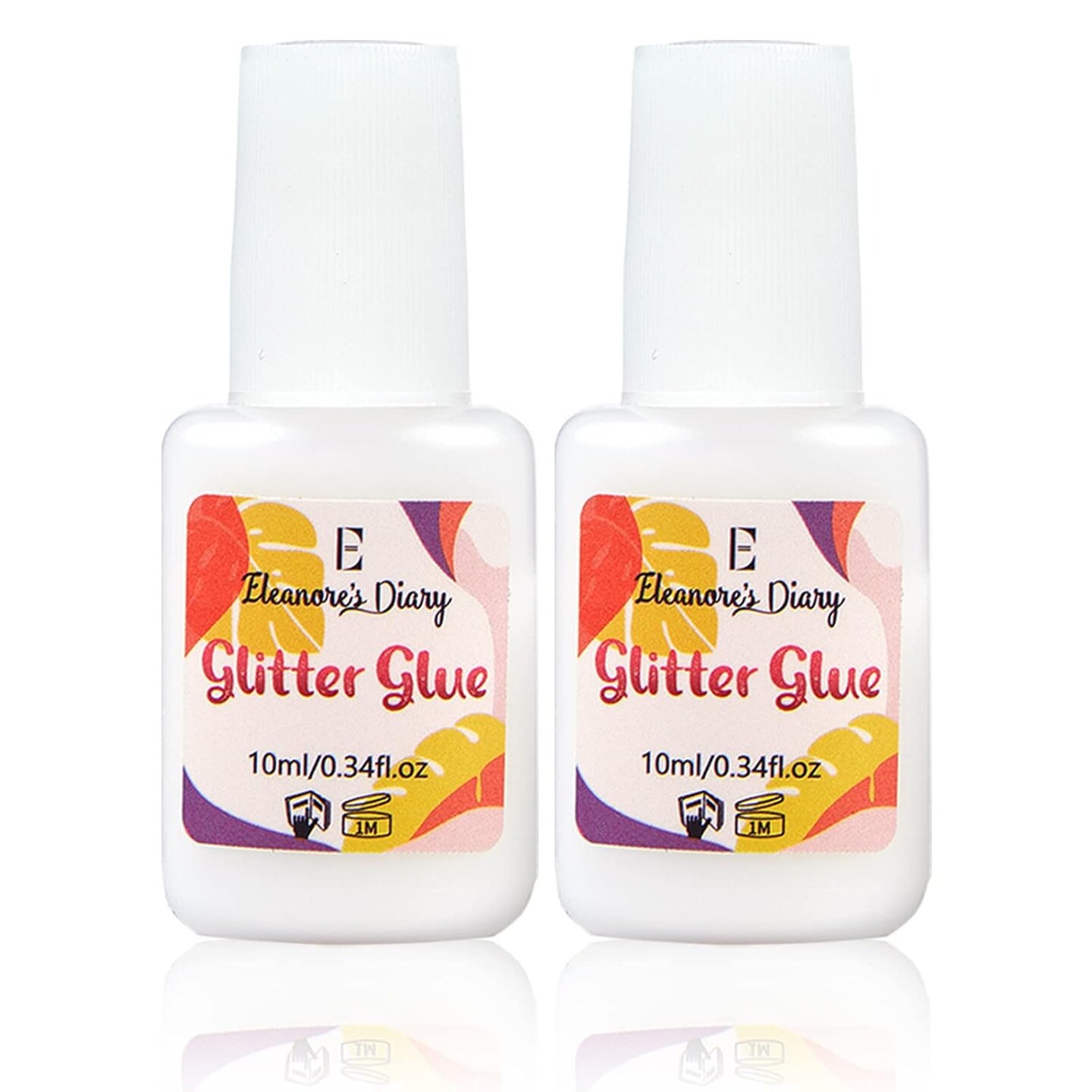 Body Glue for Glitter Tattoos, 10ml*2 Art Glitter Glue