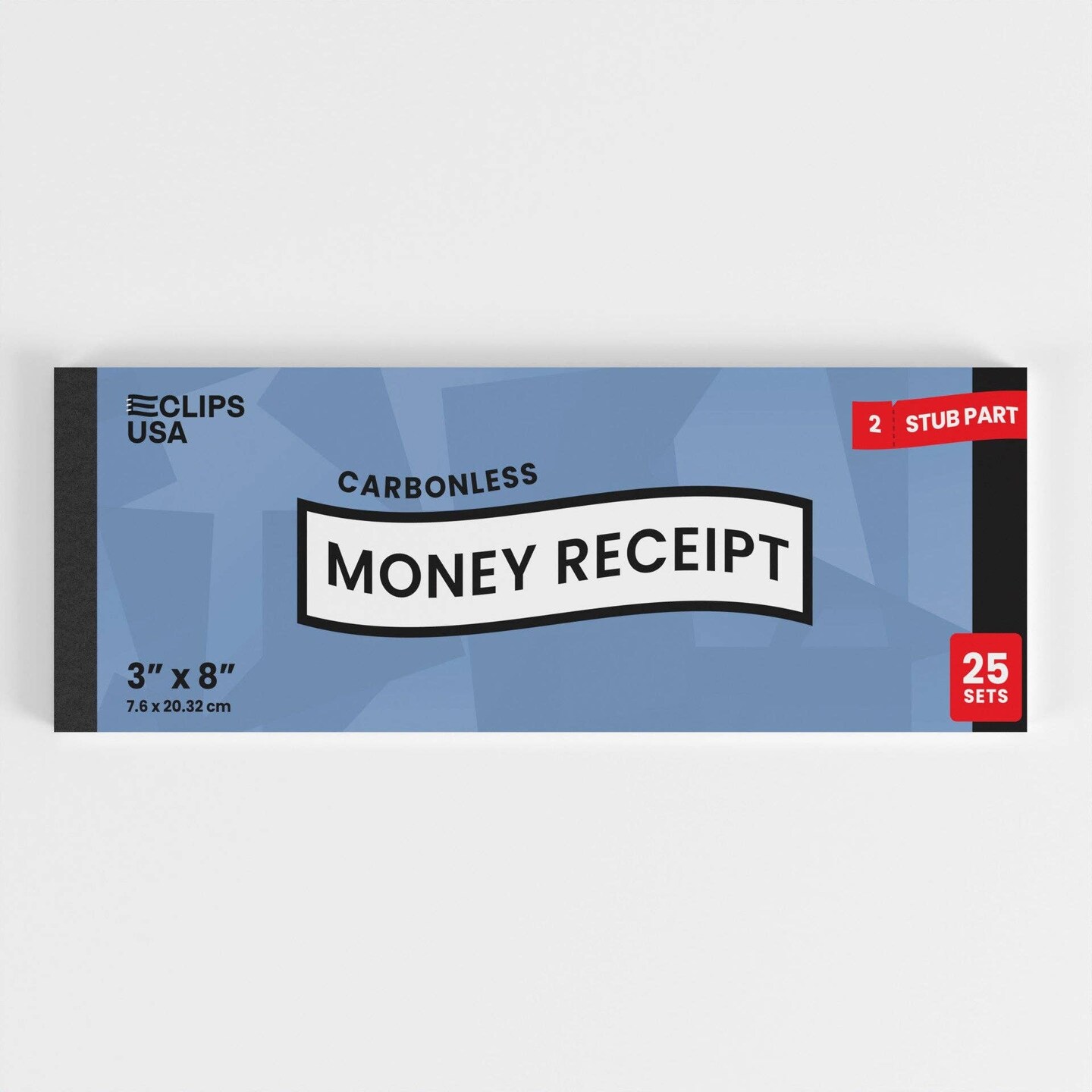 3x8 in Carbonless Receipt Books - 25 Transactions &#x2013; 72 Books