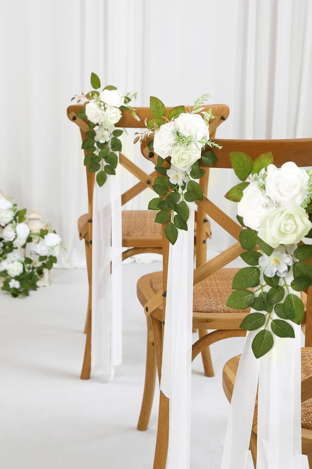 Flowers for Wedding Aisle Decor Church Pew Decorations