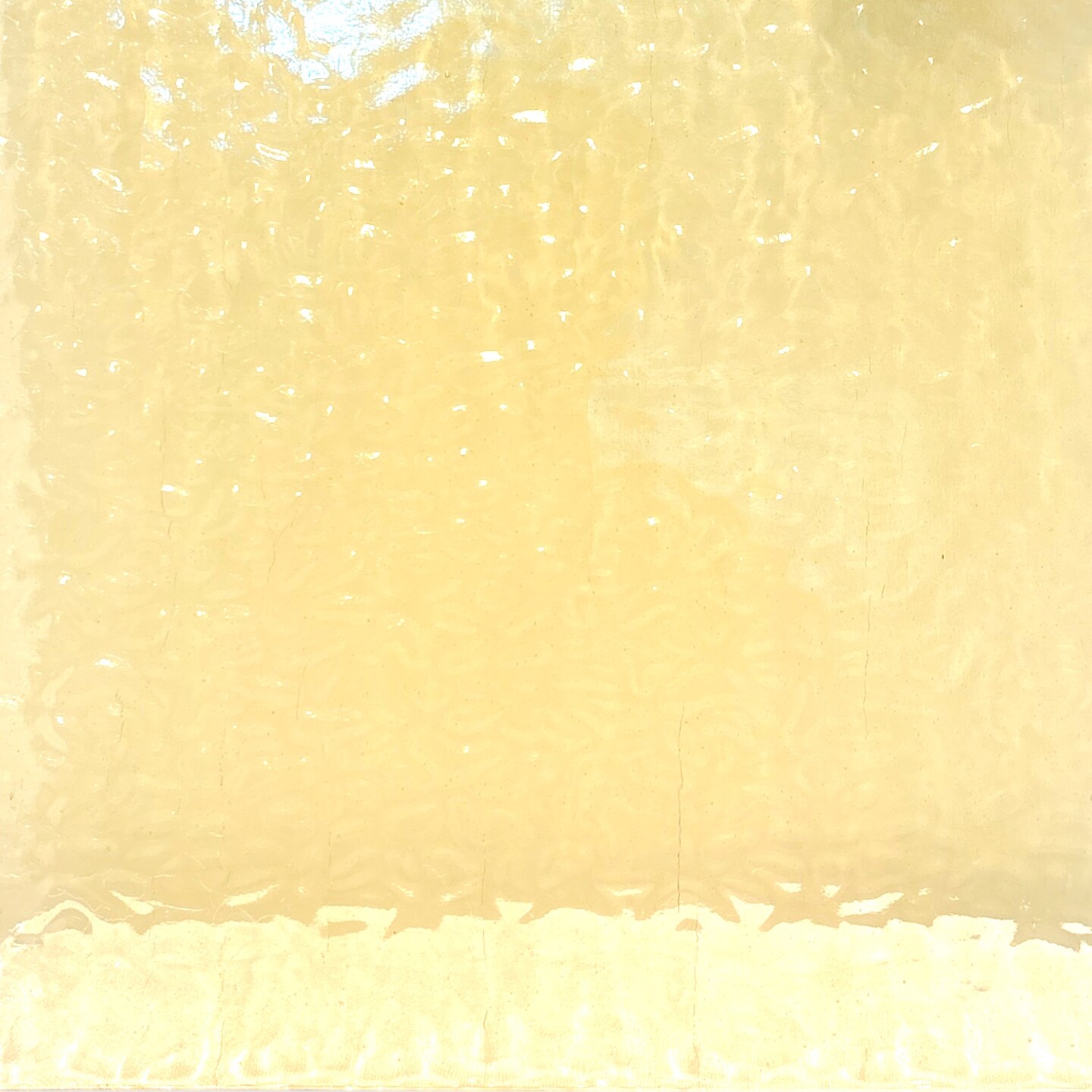 Wissmach PALE AMBER English Muffle Stained Glass Sheet – Vintage Ripple Art Glass for Mosaics, Panels, Lamps & DIY Crafts | Hand-selected by The Little Flowers
