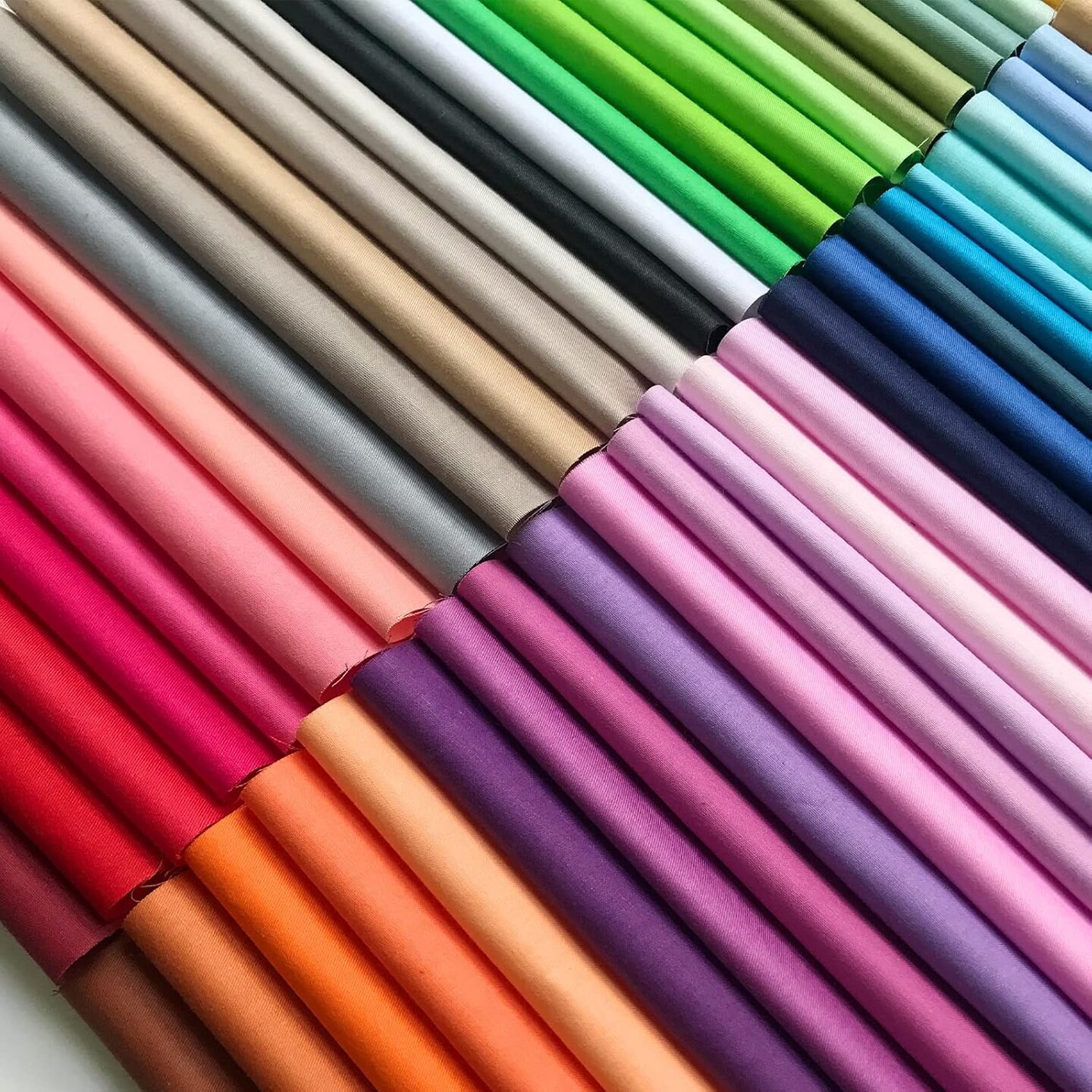 50pcs Top Cotton Craft Fabric Bundle Squares Fat Quarters Quilting Fabric Pure