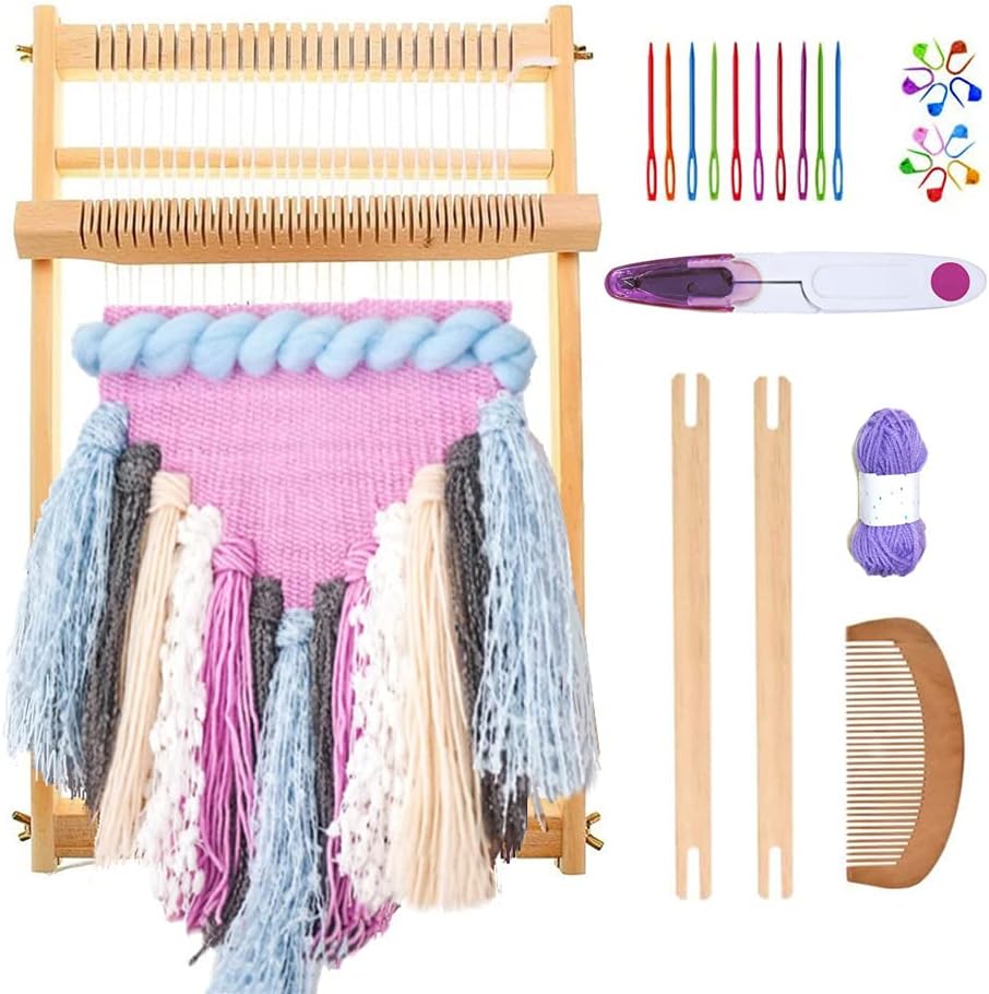 15.7 11.8in - Wooden Multi-Craft Weaving Loom Large Frame to Handcraft