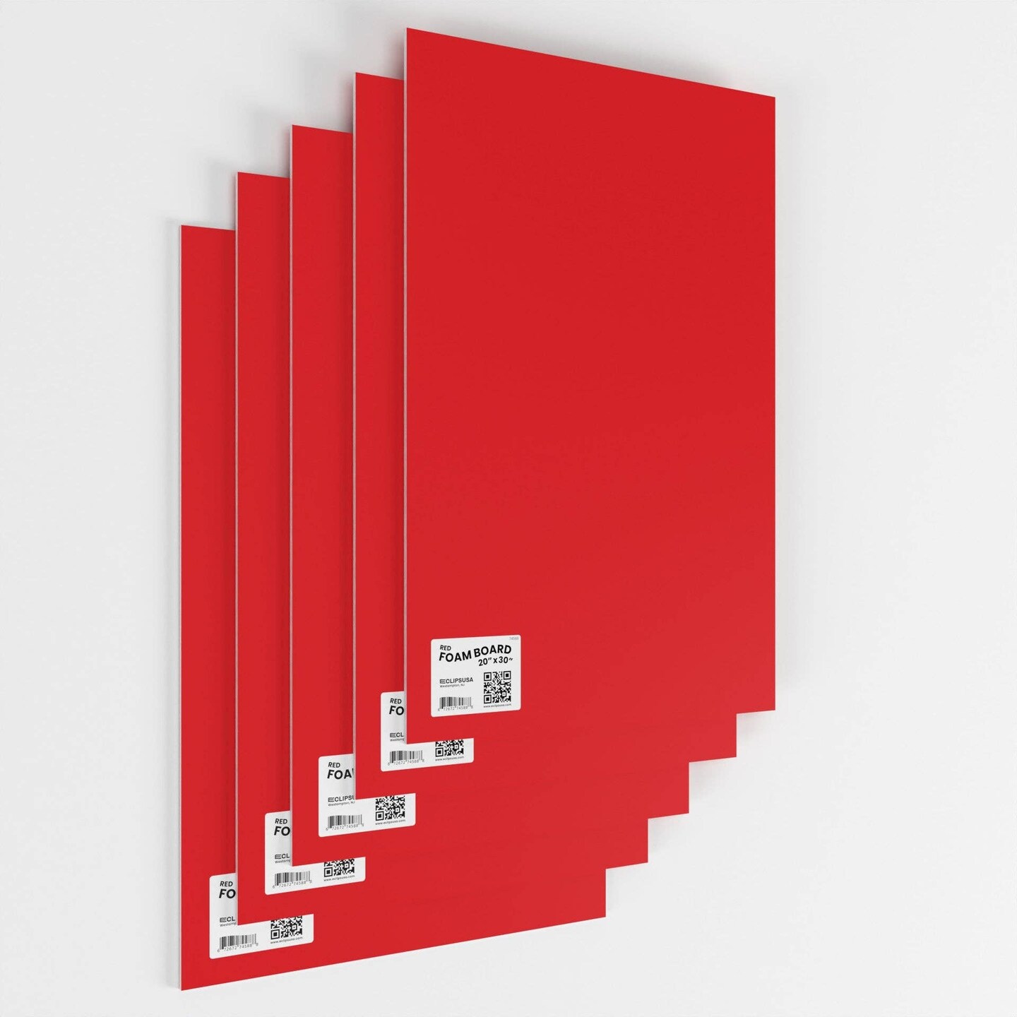Red Foam Boards 20x30 in &#x2013; 25 Units