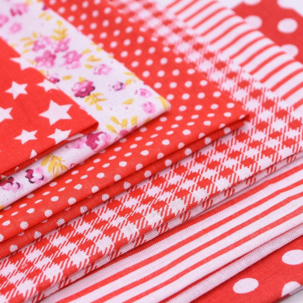 Precut Fabric, 56 pcs/lot Top Cotton 9.8&#x22; x 9.8&#x22; (25cm x 25cm) Squares Patchwork
