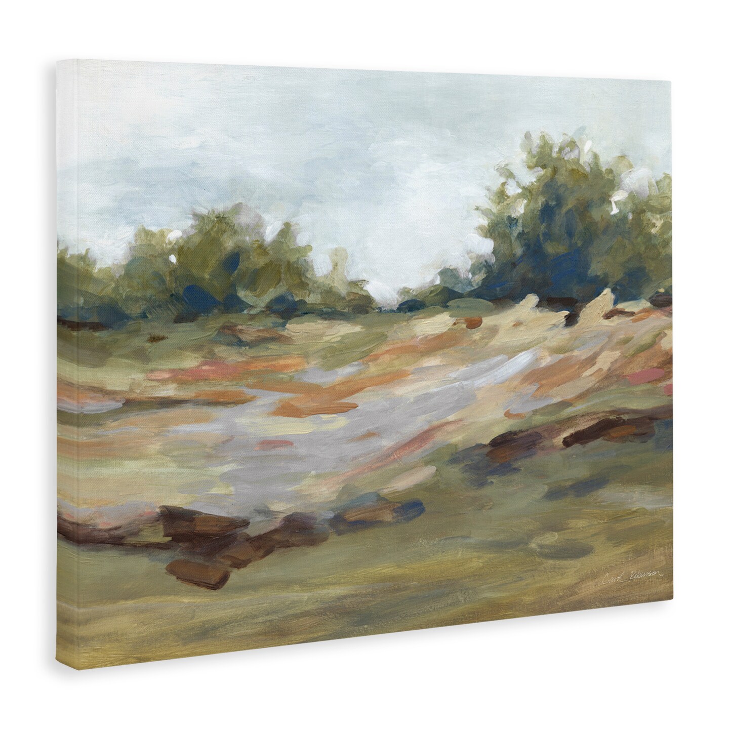 Stupell Industries Still Autumn Brushed Landscape Canvas, design by Carol Robinson