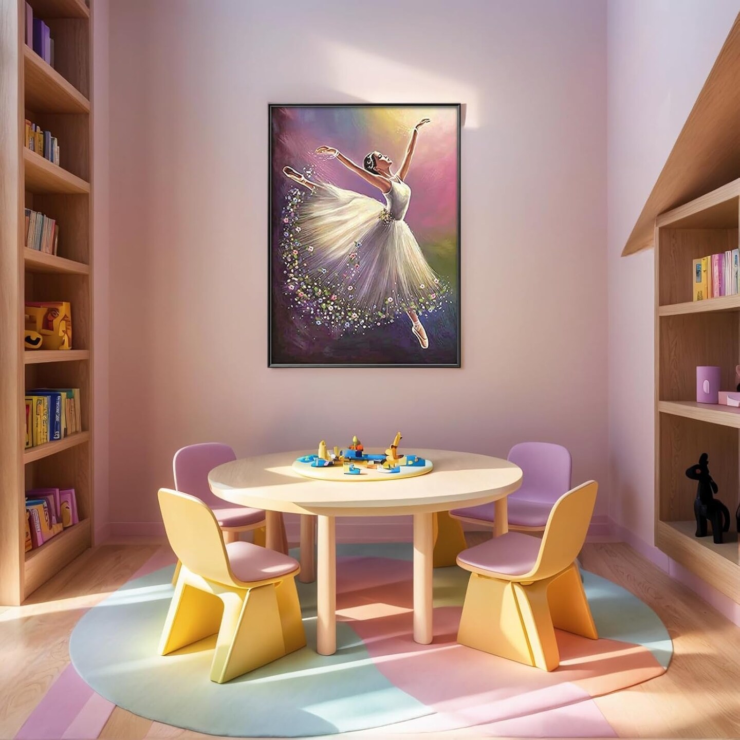 5D DIY Full Drill Ballet Dancer Diamond Art Gift for Adult ,(30x40cm/12x16inches)