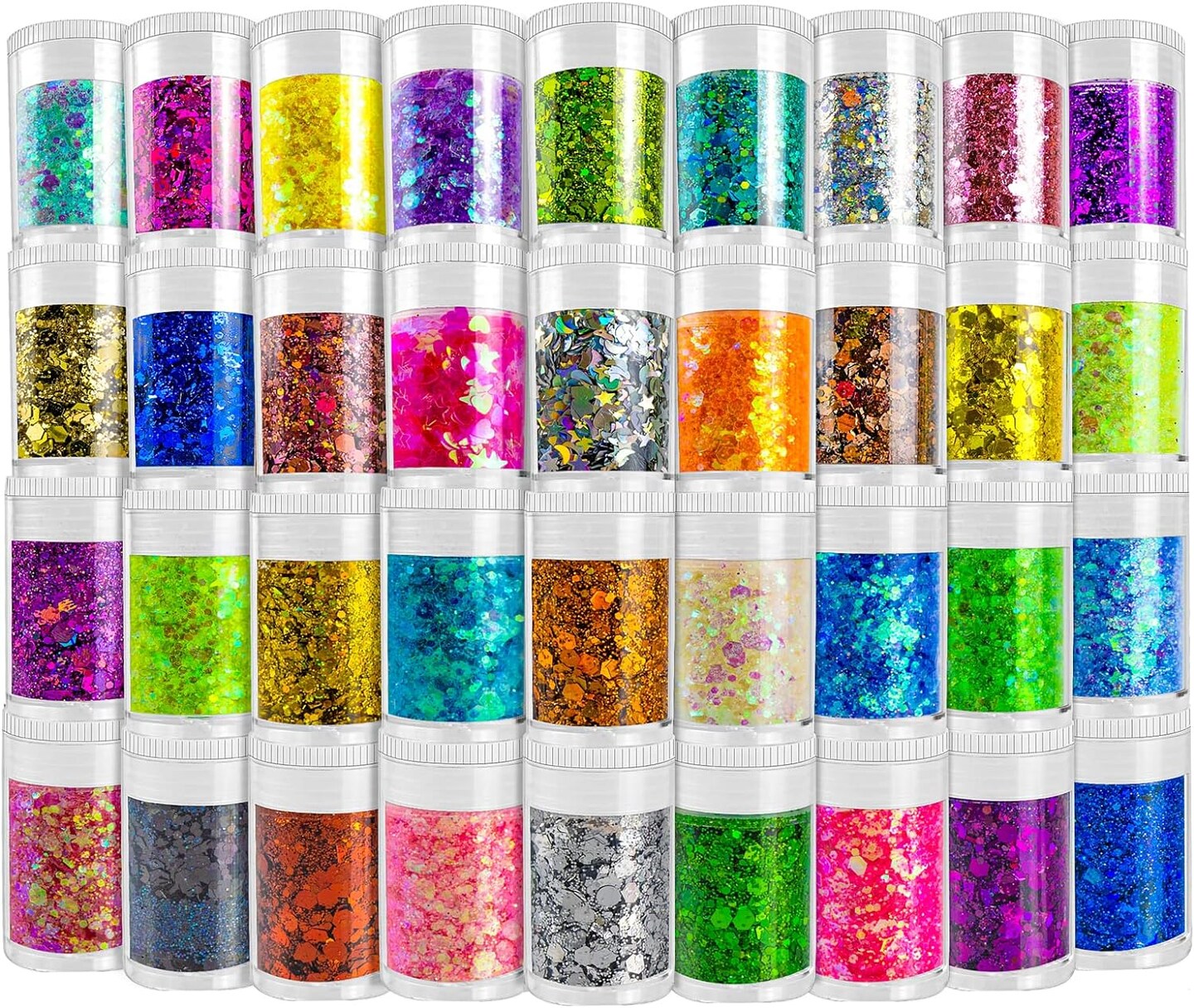 Multicolored Chunky &#x26; Fine Glitter Mix