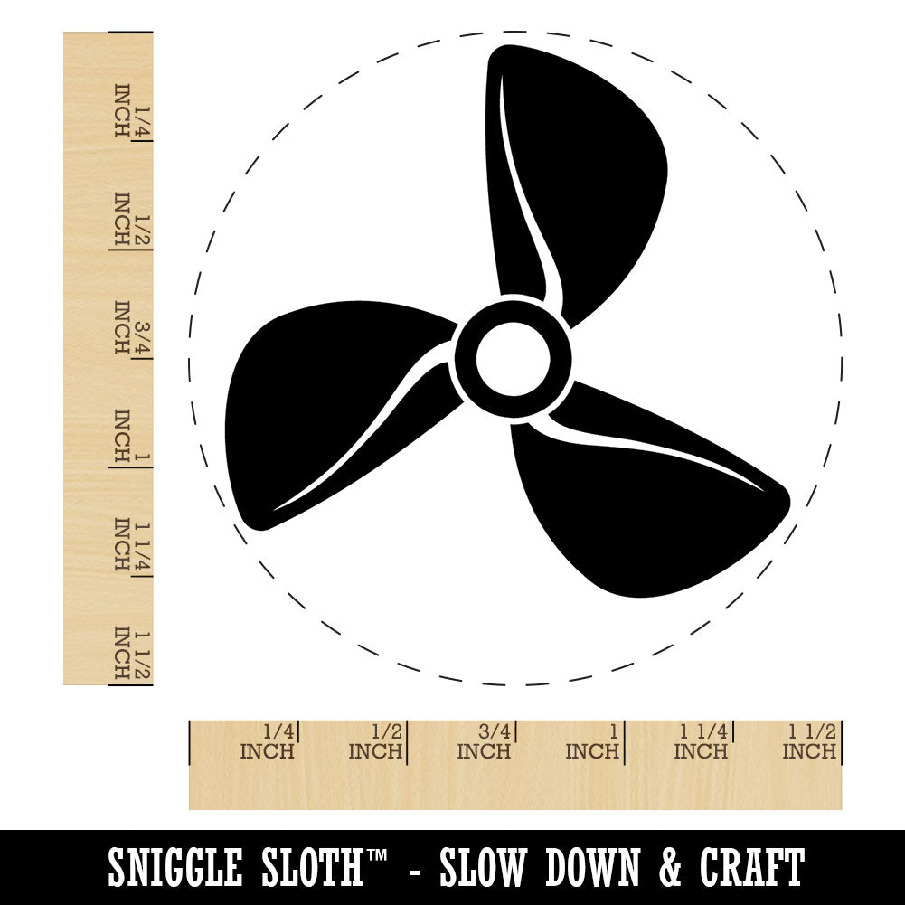 Propeller Boat Plane Aviation Pilot Fan Wing Blade Self-Inking Rubber Stamp