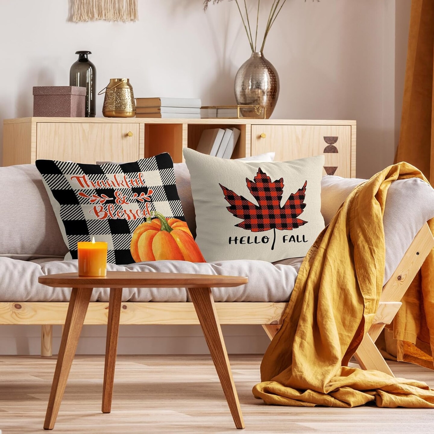 Fall Throw Pillow Covers