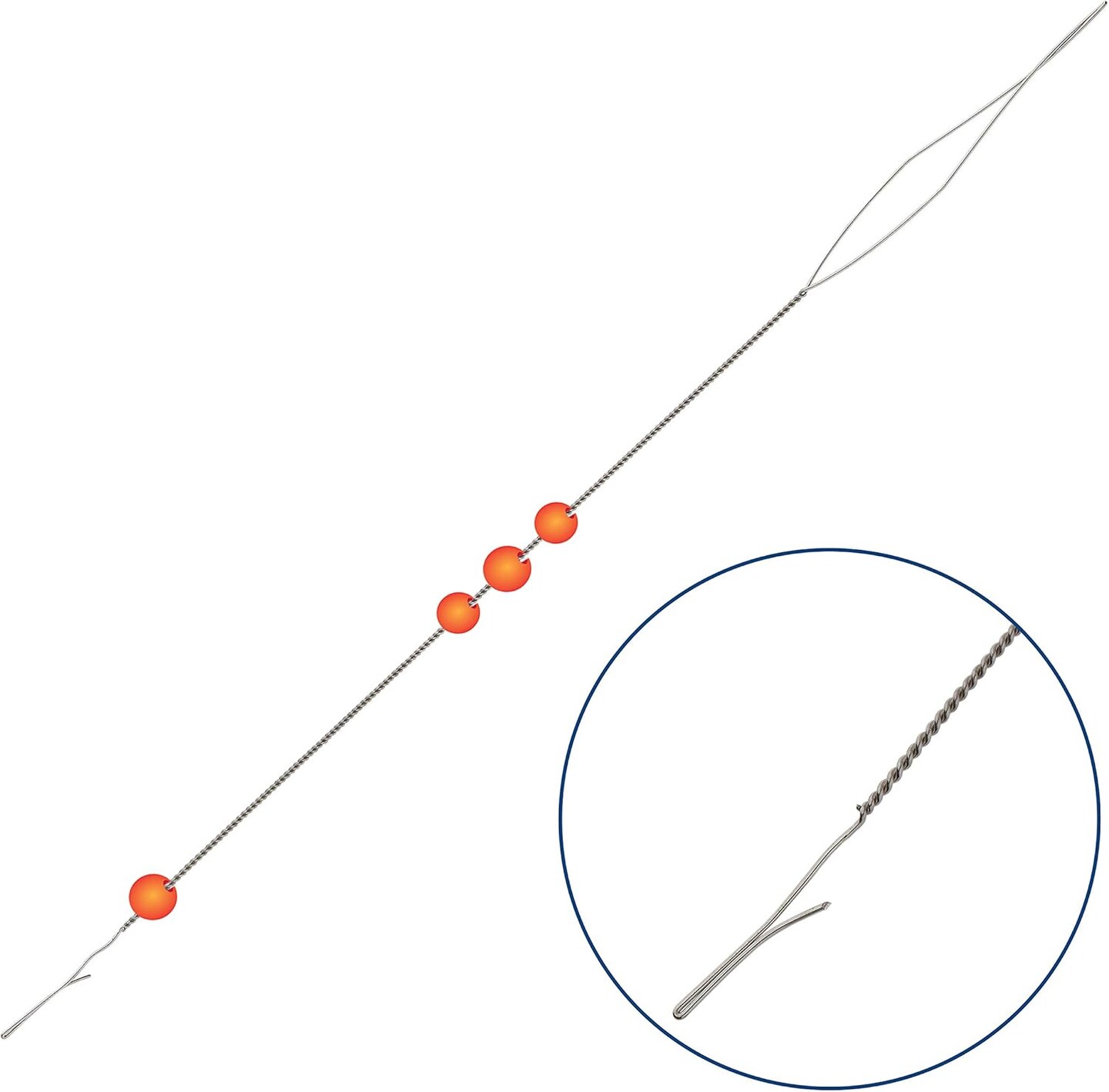 The Beadsmith Speedle Needle, 3 inches (76mm), 2 Pieces per Pack, Quickly and Efficiently Load Beads onto Your Thread, Works Best with 15/0 – 11/0 Seed Beads