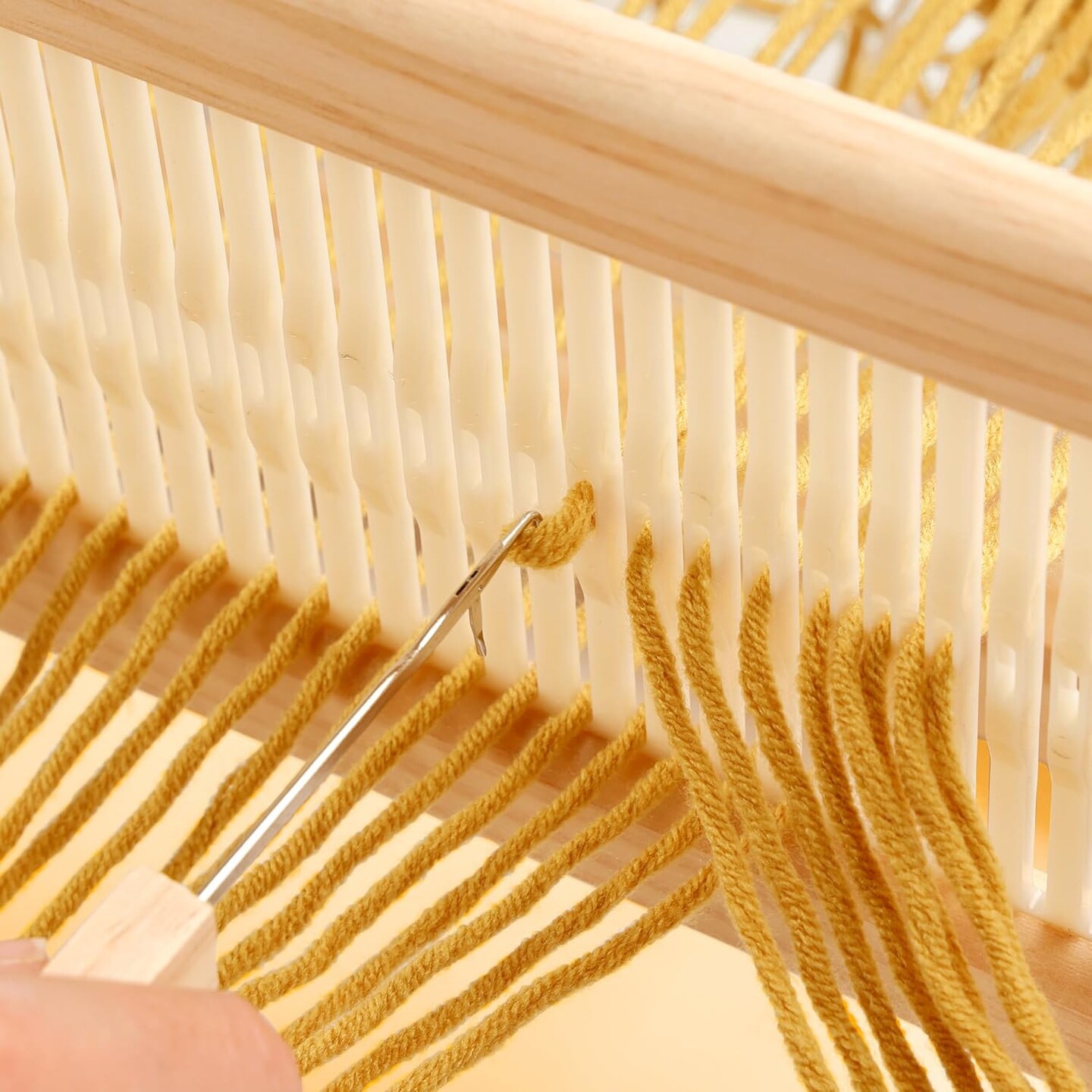12 Inches Rigid Heddle Loom, Weaving Loom Kit with Shed Stick