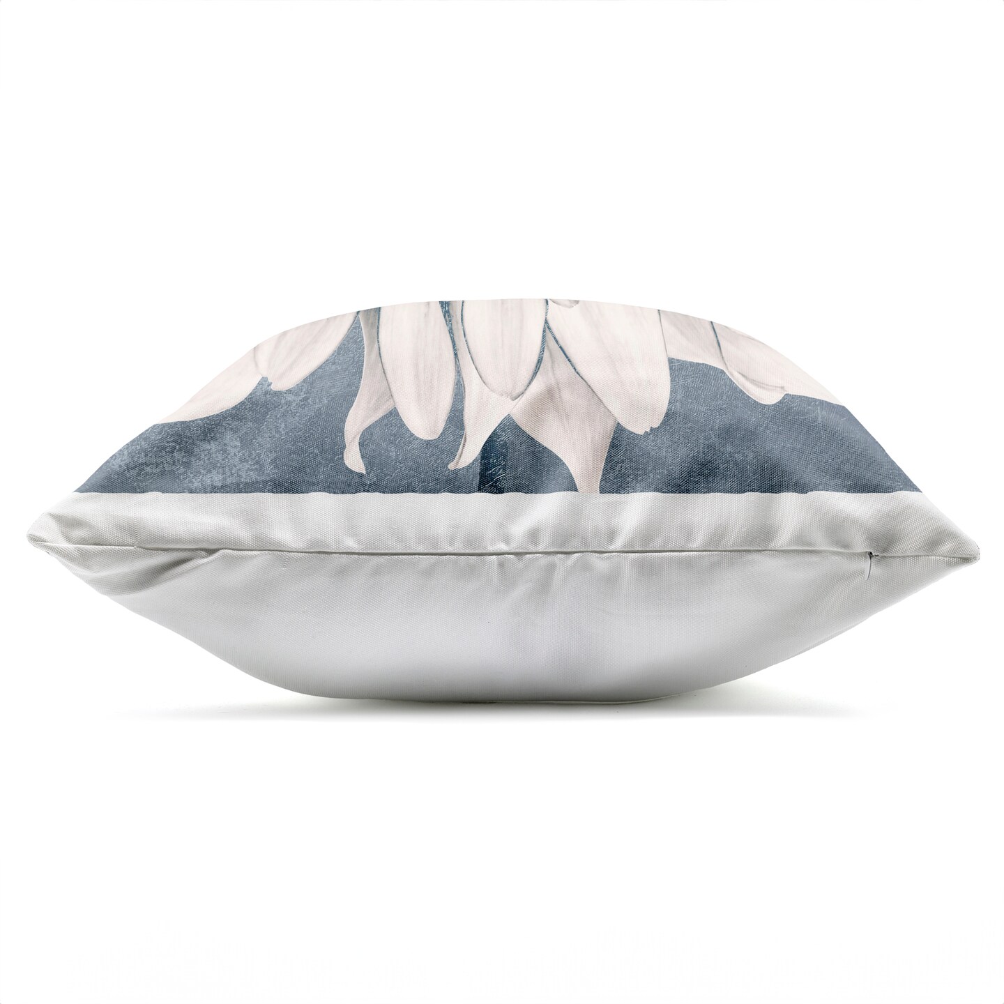 Stupell Industries Gilded Blue Blossom Outdoor Printed Pillow design by Sophie 6, 18 x 7 x 18