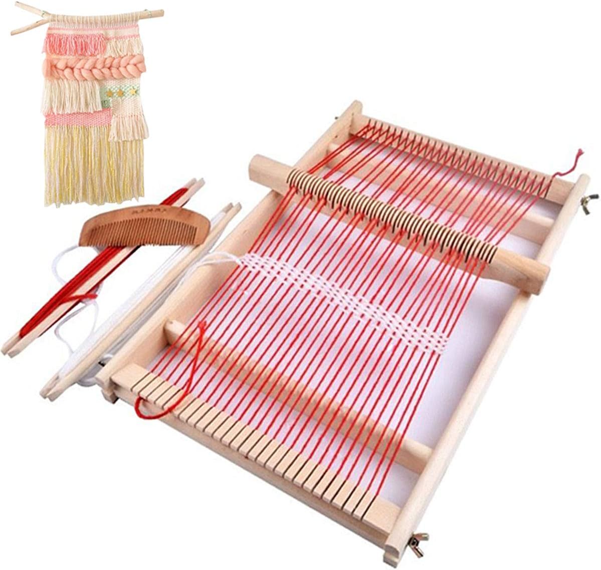 1.3 Inches - Wooden Multi-Craft Weaving Loom Large Weaving Frame