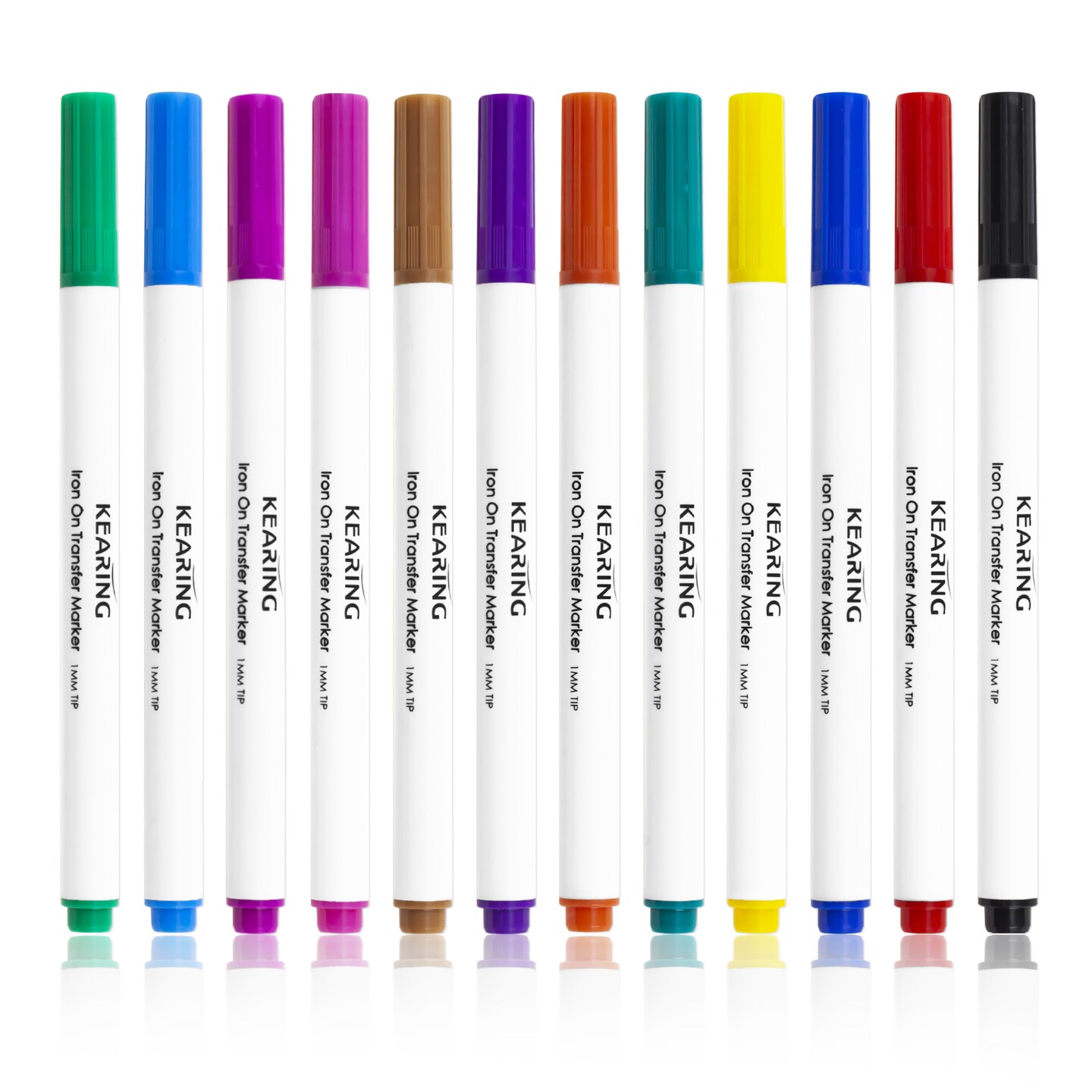 Iron-on DIY Sublimation Markers / Transfer Markers Assorted Tip Sizes, 12 Colors
