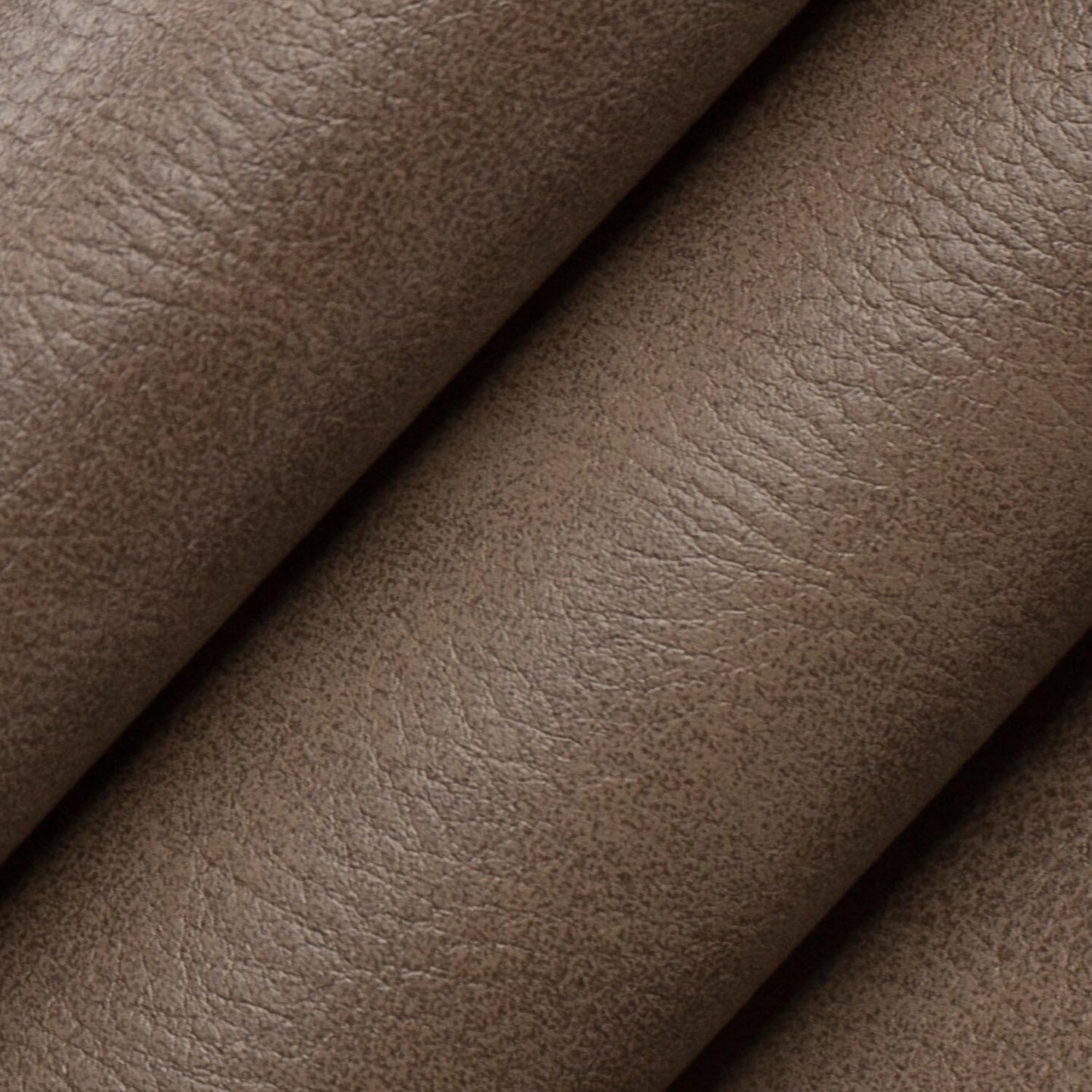 Brown Performance Grade Vinyl Plain Solid Upholstery Fabric by The Yard - SKU: Lorraine Earth