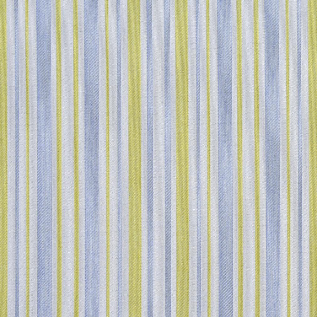 Blue Green Stain Resistant Performance Pet Friendly Stripe Woven Pattern Upholstery Fabric by The Yard - SKU: Jude Bluebell