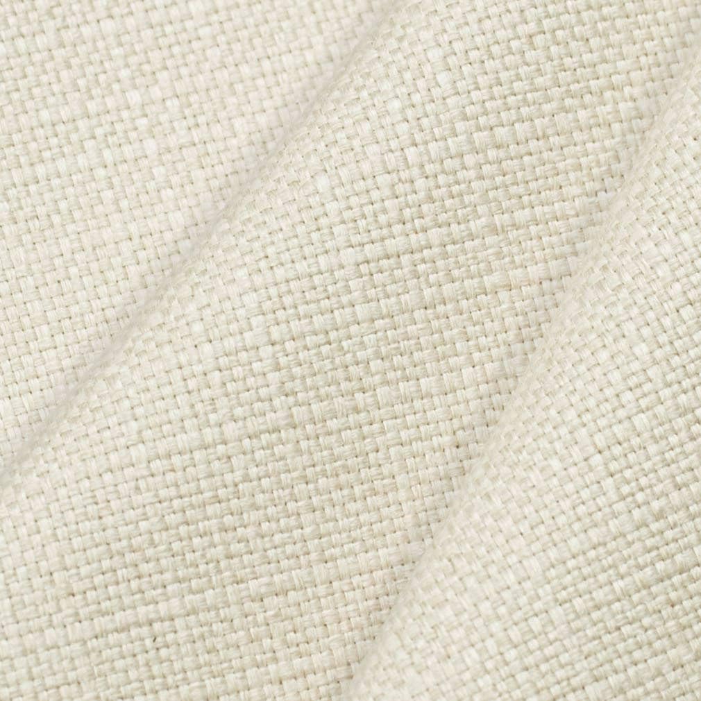 White Linen Look Textured Upholstery Fabric by The Yard - SKU: Lambert Pearl