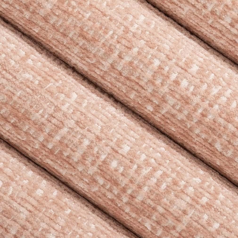 Pink Stain Resistant Performance Pet Friendly Chenille Upholstery Fabric by The Yard - SKU: Claridge Petal