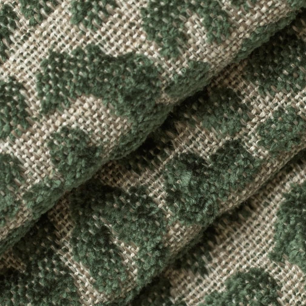 Green Made in America Animal Print Woven Pattern Upholstery Fabric by The Yard - SKU: Bobbi Emerald