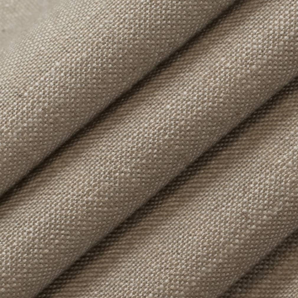 Taupe OEKA-TEX Standard 100 Certified Plain Linen Blend Upholstery Fabric by The Yard - SKU: Ross Stone
