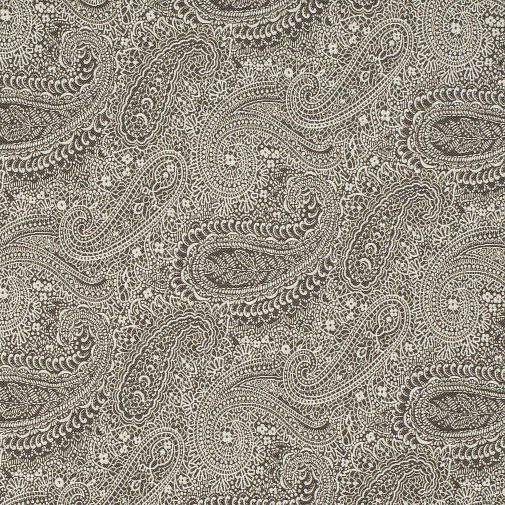 Blue Paisley Woven Pattern Upholstery Fabric by The Yard - SKU: Dunlap Midnight