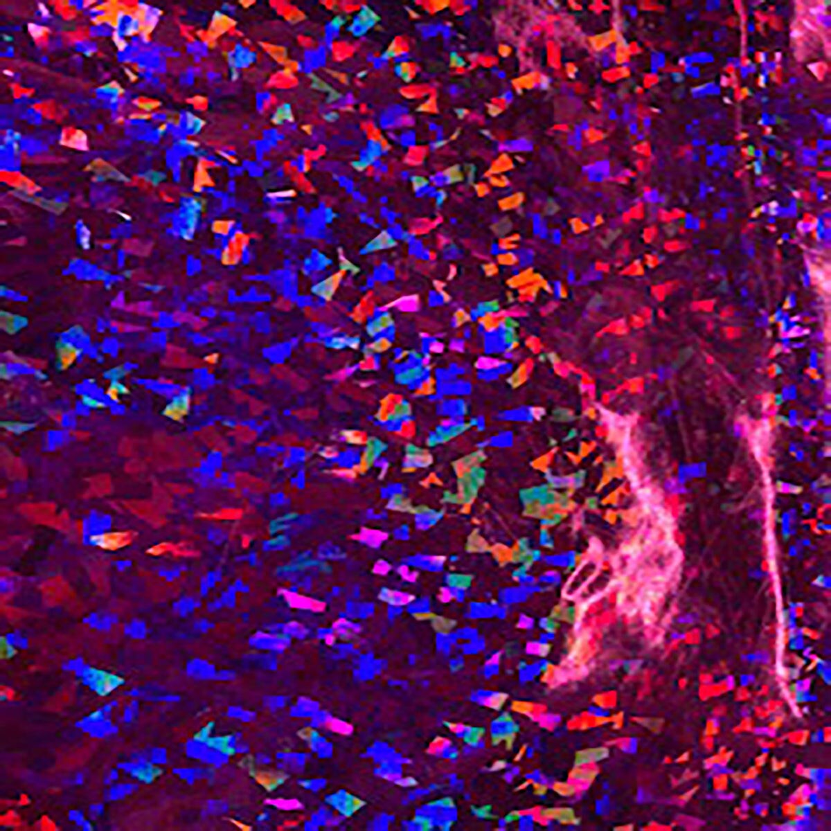 1 Yard Vinyl Broken Glass Hologram Stretch Spandex Fabric Dancewear Activewear Cosplay 56" Width