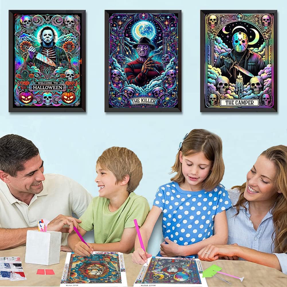 6 Pack Halloween Diamond Art Kits